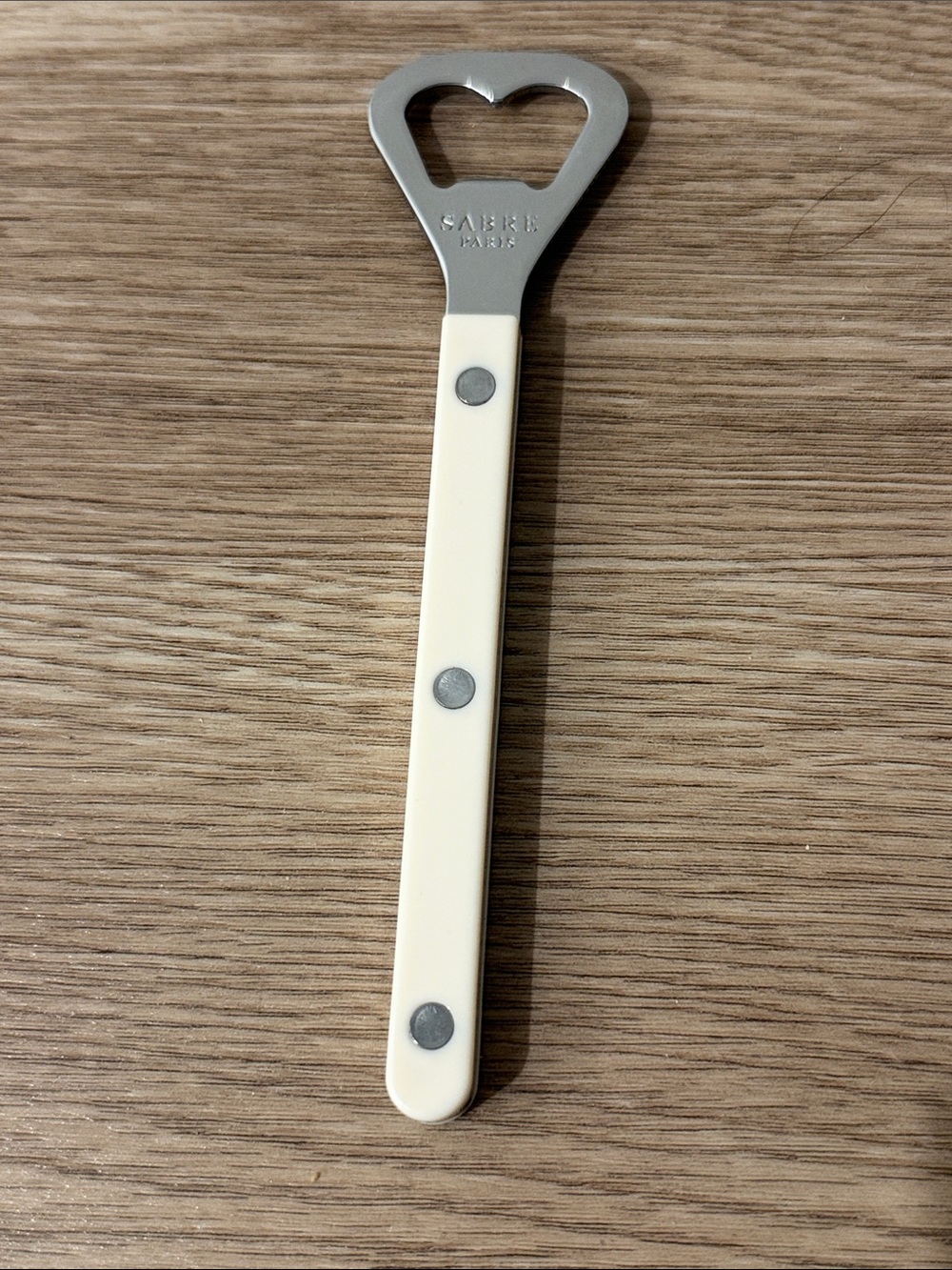 Cream Heart-Top Bottle Opener